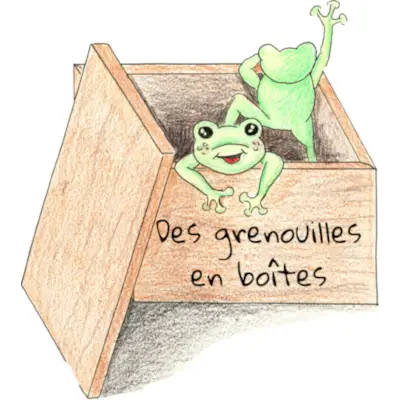 Logo des grenouilles en boîtes