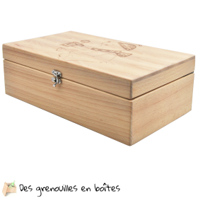 Boîte à thé , 8 compartiments, boîte en bois, boîte à casiers