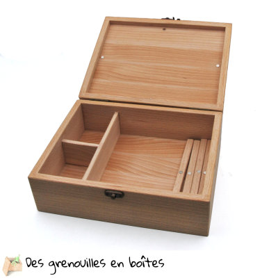 boite en bois pour faire-part de naissance,