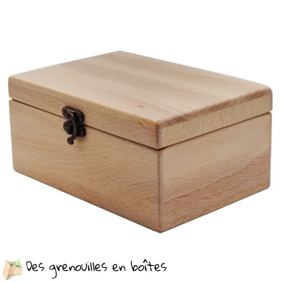 Boîte en bois peinte à la main, personnalisable et fabriquée en France