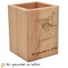 Pot à crayons en bois, personnalisable, boîte en bois, fabrication française