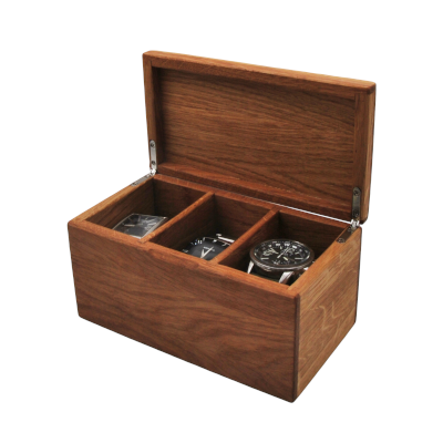 Coffret sur-mesure, boîte à montre de fabrication française artisanale, coffret en chêne