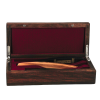 Coffret sur-mesure en noyer, boîte pour rasoirs, fabrication française artisanale