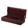 Coffret en noyer sur-mesure, tapissage en velours, fabrication artisanale haut de gamme