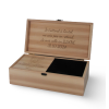 Coffret sur-mesure en hêtre, fabrication artisanale française, des grenouilles en boîtes